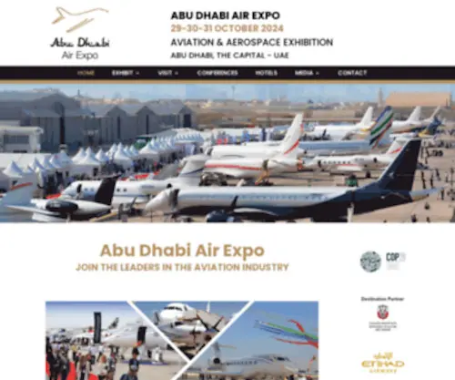 Adairexpo.com(Abu Dhabi Air Expo) Screenshot