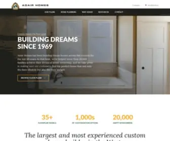 Adairhomes.com(Northwest Home Builder) Screenshot