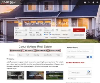 Adairteam.com(Search North Idaho & Coeur d'Alene Real Estate) Screenshot