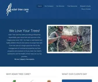 Adairtreecare.com(Adair Tree Care ISA Certified Arborists serving Calgary) Screenshot