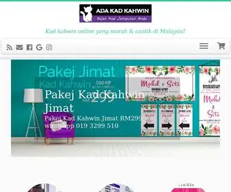 Adakadkahwin.com(Kad Kahwin Online) Screenshot