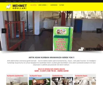 Adakkurbanmehmetogullari.com(Adak Kurban ve Kurbanlık Tosun) Screenshot