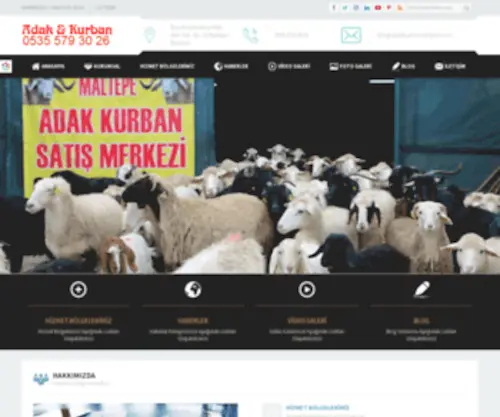Adakkurbansatisyeri.com(Maltepe Adak ve Kurban Satış ve Kesim Çiftliği) Screenshot