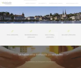 Adalade-Immobilien.ch(Immobilie verkaufen) Screenshot
