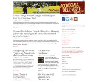 Adalife.it(Blog of the Accademia dell'Arte) Screenshot