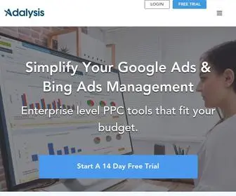 Adalysis.com(PPC Management Software for Google Ads Optimization) Screenshot