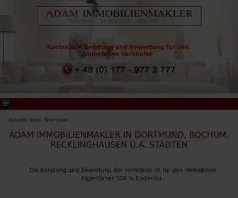 Adam-Immobilienmakler.de(Immobilienmakler in Dortmund) Screenshot