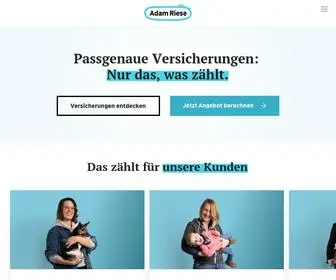 Adam-Riese.de(Online-Versicherung für Dich & Deine Familie) Screenshot