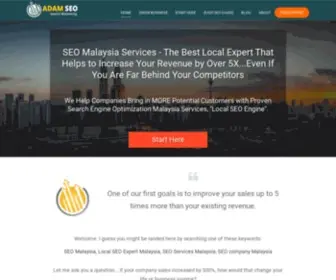 Adam-SEO.com(SEO Company Malaysia #1st Page Google SEO Services Agency 2022) Screenshot