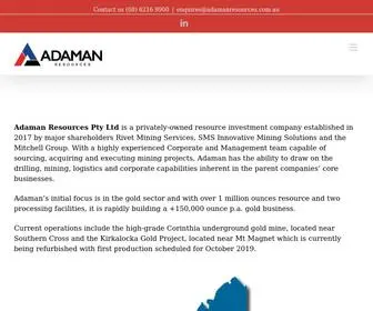 Adamanresources.com.au(Adaman Resources) Screenshot