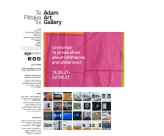 Adamartgallery.org.nz(Adam Art Gallery) Screenshot