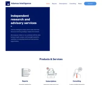 Adamasintel.com(Adamas Intelligence) Screenshot