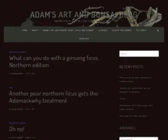 Adamaskwhy.com(An irreverent blog by a questioning bonsai artist) Screenshot