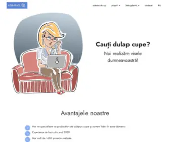Adamas.md(Dulapuri cupe si bucatarii in Moldova) Screenshot