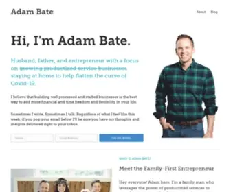 Adambate.com(Adam Bate) Screenshot