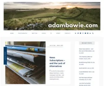 Adambowie.com(The Ballad of Adam Bowie) Screenshot