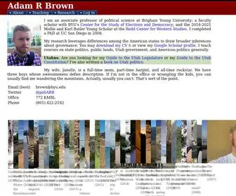 Adambrown.info(Adam Brown) Screenshot