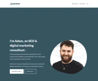 Adambrowns.com(Freelance SEO & Digital Marketing Consultant) Screenshot