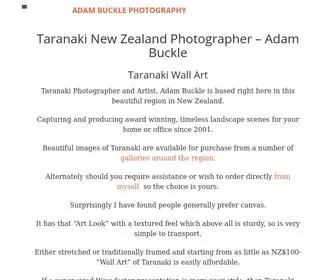 Adambuckle.com(Taranaki Photographer & Artist) Screenshot