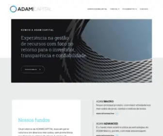 Adamcapital.com.br(Adam) Screenshot