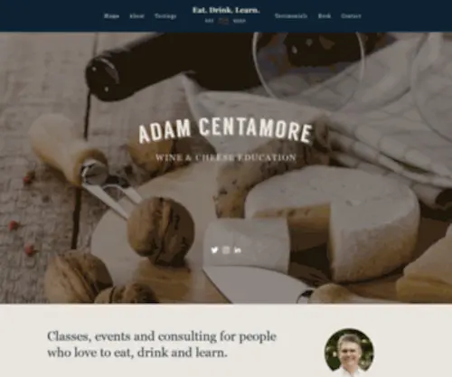 Adamcentamore.com(Adam Centamore Tastings) Screenshot