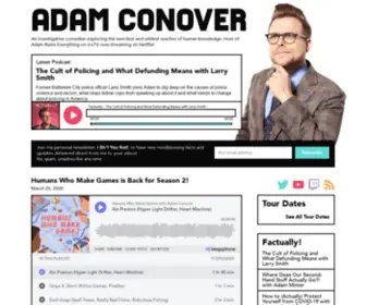 Adamconover.net(Tour dates) Screenshot