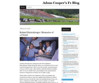 Adamcooperf1.com(Adam Cooper's F1 Blog) Screenshot