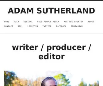 Adamcsutherland.com(ADAM SUTHERLAND) Screenshot
