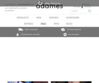 Adames.co.uk(Shop for High Quality Leather Goods) Screenshot