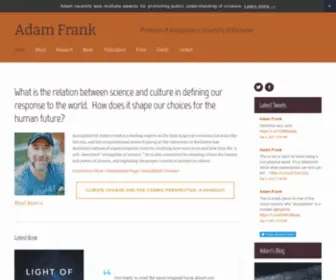 Adamfrankscience.com(Adam Frank) Screenshot