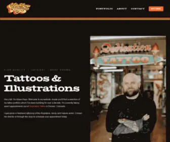 AdamGuyhays.com(Tattooer & Fine Artist) Screenshot