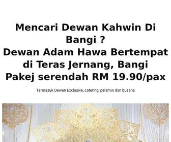 Adamhawahall.com(Pakej Termurah Dewan Perkahwinan) Screenshot