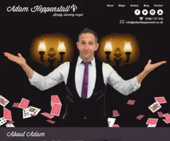 Adamheppenstall.co.uk(London Magician) Screenshot