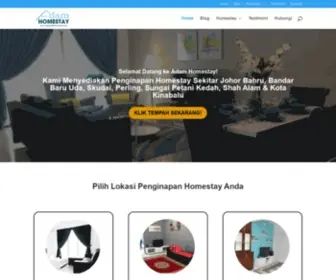 Adamhomestay.com(Adam Homestay Johor Bahru JB 2023) Screenshot