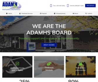 Adamhtc.org(ADAMHS Board of Tuscarawas and Carroll Counties) Screenshot