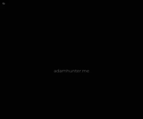 Adamhunter.me(Adamhunter) Screenshot