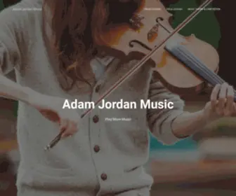 Adamjordanmusic.com(Adam Jordan Music) Screenshot