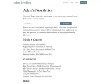Adamkeesling.com(Adam Keesling) Screenshot