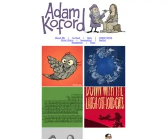 Adamkoford.com(Adam Koford's Illustration Portfolio) Screenshot