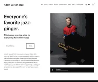 Adamlarsonjazz.com(Adam Larson Jazz) Screenshot