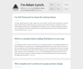 Adamlynch.com(Adam Lynch) Screenshot