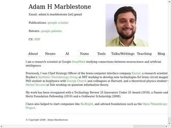 Adammarblestone.org(Adammarblestone) Screenshot