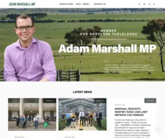 Adammarshall.com.au(Member for Northern Tablelands) Screenshot