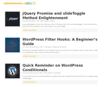 Adammunns.com(Adam Munns) Screenshot