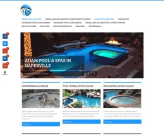 Adampoolsandspas.com(Adam Pools and Spas) Screenshot