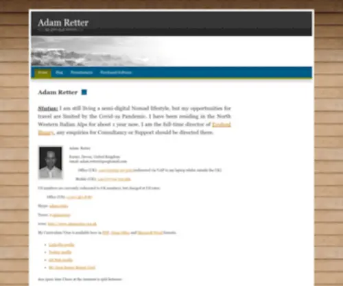 Adamretter.org.uk(Adam Retter) Screenshot