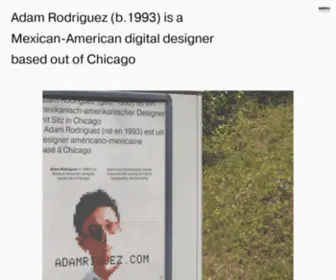 Adamriguez.com(Adam Rodriguez) Screenshot