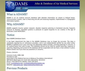 Adamsairmed.org(Welcome Aboard) Screenshot