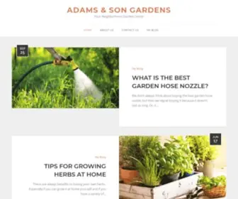 Adamsandsongardens.com(Adams & Son Gardens) Screenshot