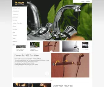 Adamsanitary.com(Adam Sanitary fittings) Screenshot